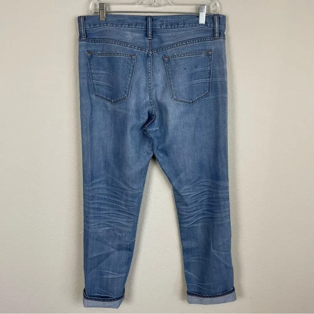 J Crew Slim Broken In Boyfriend Medium Wash Jeans 29
